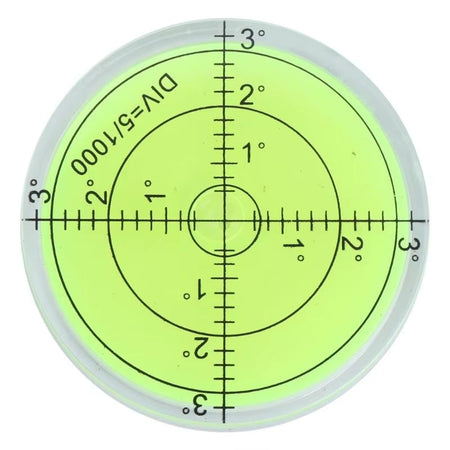 60Mmx12Mm PMMA Bubble Degree Mark Surface Level round for Measuring Tool